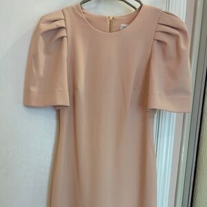 Blush pink Calvin Klein Midi workwear dress